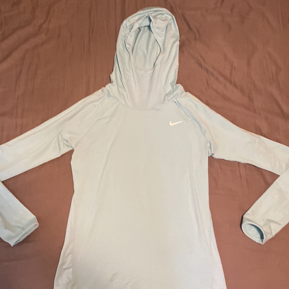 Nike Light Blue Pullover. Womens Small, Great Running Jacket
